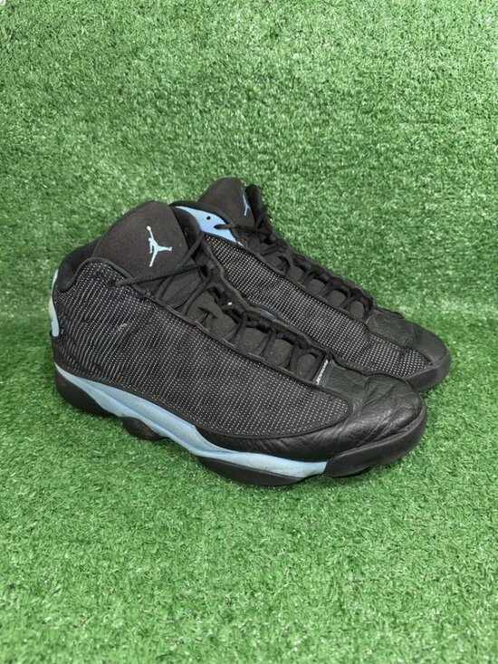 Nike Air Jordan Retro 13 UNC Black University Blue Basketball Shoes Mens Size 15